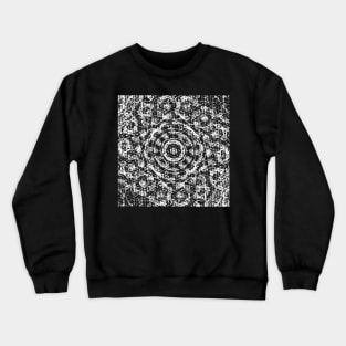 Abstract Op Art Quasi Crystal Vintage Waves Crewneck Sweatshirt